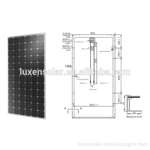 340 mono pv solar module Grade A